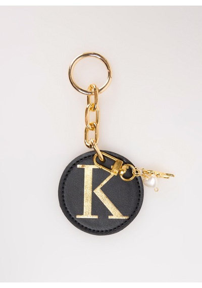 Happyme Siyah Çanta Aksesuar Yuvarlak Harfli Charm Hm 41 K