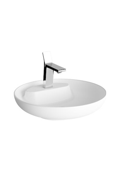 VitrA Memoria Yuvarlak Çanak Lavabo 50 CM Mat Beyaz 5880B401-0563