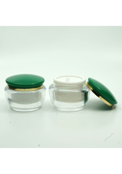 Krem Kavanozu 50 Ml 5 Adet Yeşil Akrilik