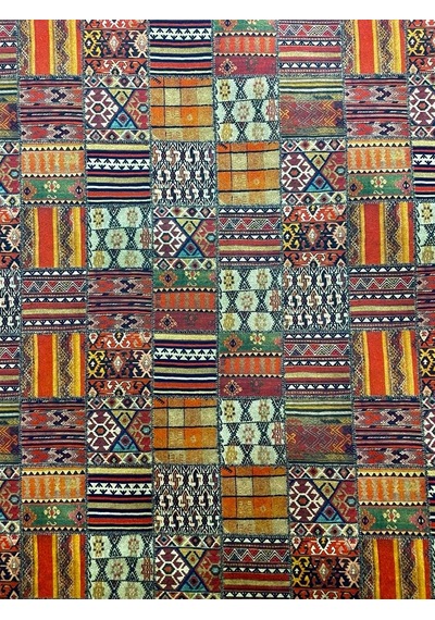 Enesar Home Kaşmir Desen Dijital Baski Döşemelik Kumaş 100 x 140 cm