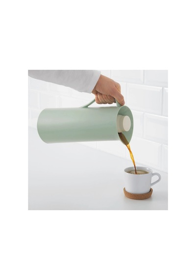 Ikea Behövd Termos 1 L Yeşil - Bej Bej - Yeşil