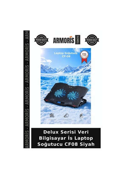 Delux Serisi Veri Bilgisayar İs Laptop Soğutucu Cf08 Siyah