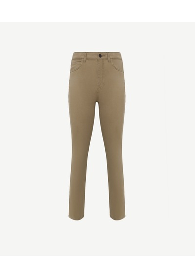 Yargıcı Dar Fit Normal Bel Denim Pantolon Haki