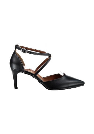 Fox Shoes Siyah Kadın Topuklu Ayakkabı D654054809