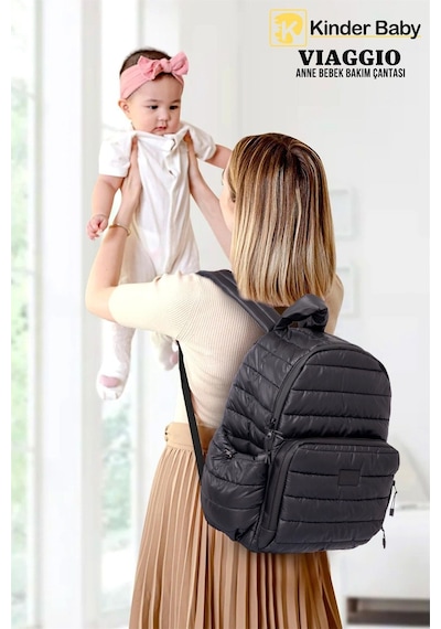 Kinder Baby Viaggio Termal Antrasit Bebek Bakım Çantası Antrasit