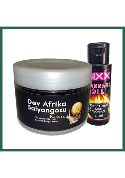 Bezos Bonie Giant Ksıxx:26 Afrikasalyangozu Kremi Yaşlanma Kàrşıtı Dev Salyangoz 100ml + 60 Ml Sıxx Masaj Yağı Bzs01