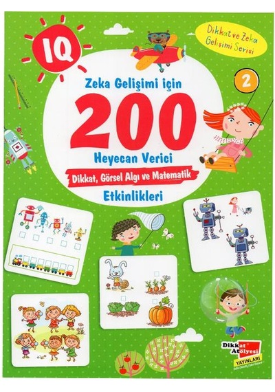 3-6 Yaş Iq Zeka Gelişimi için 200 Heyecan Verici Etkinlik - 5 Kit