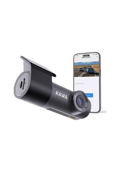 1296p Mini Araç Içi Kamera, Gece Görüşü, Wifi Dashcam, 360 Dönebilen Gövde