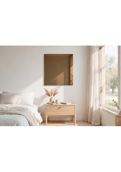 25x25 Cm Bronz Ayna 1 Adet