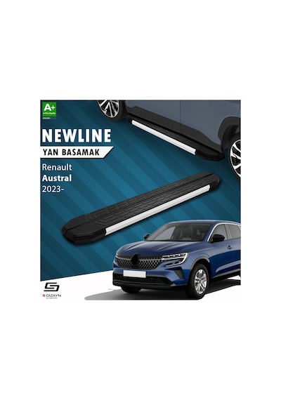 S-dizayn Renault Austral Newline Aluminyum Yan Basamak 183 Cm 2023 Üzeri