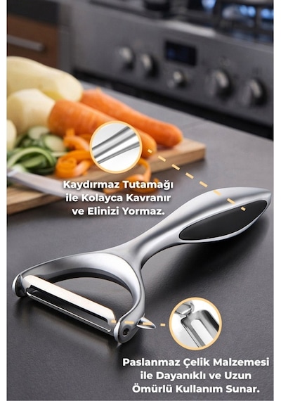 Primanova Gadget Paslanmaz Çelik Dikey Soyucu