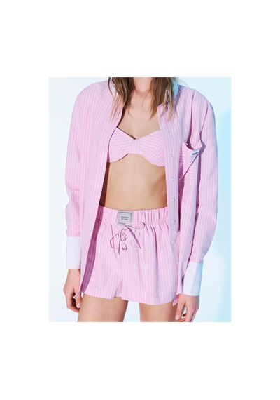 Sagaza Studio Ss6011 Kumaş Mini Şort Pembe