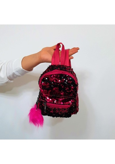 Fiyra Crn Fuşya Pullu Kız Çocuk Sırt Çantası 16cmx20cmx10cm Fuşya