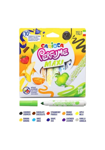 Perfume Maxi Jumbo Kokulu Keçeli Boya Kalemi 10 Renk