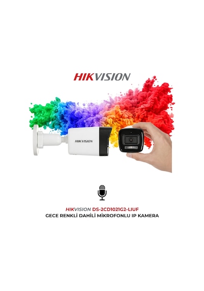 Ds-2cd1021g2-lıuf 2mp 2.8mm Poe Mikrofonlu Güvenlik Kamerası
