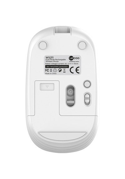 Lecoo WS211 Kablosuz 1600DPI 6 Tuşlu Çift Modlu Şarj Edilebilir Optik Mouse