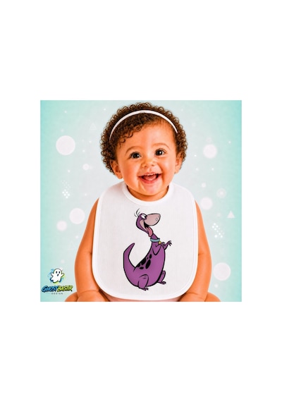 Dino Keten Bebek Mama Önlüğü Yumuşak - Emici - Yıkanabilir - Özel Tasarım P045 Çok Renkli