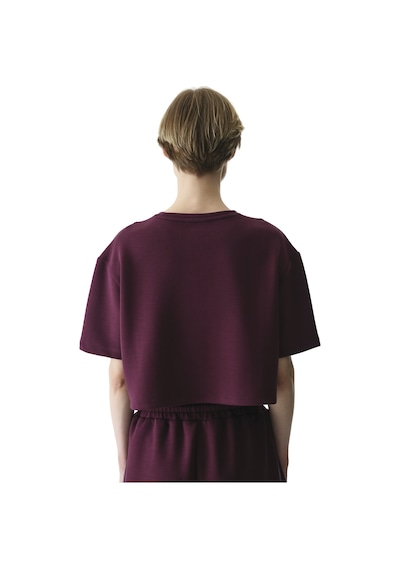 Penti Bordo Silky Feel Dikiş Detaylı Tişört