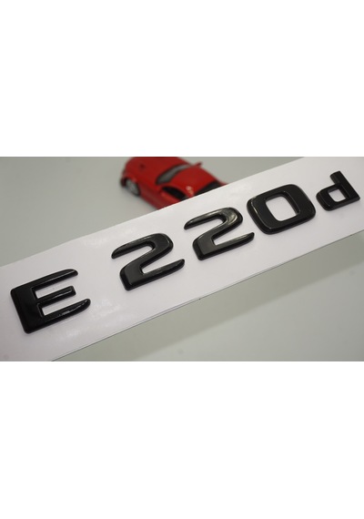 E 220d Bagaj Parlak Siyah ABS 3M 3D Yazı Logo