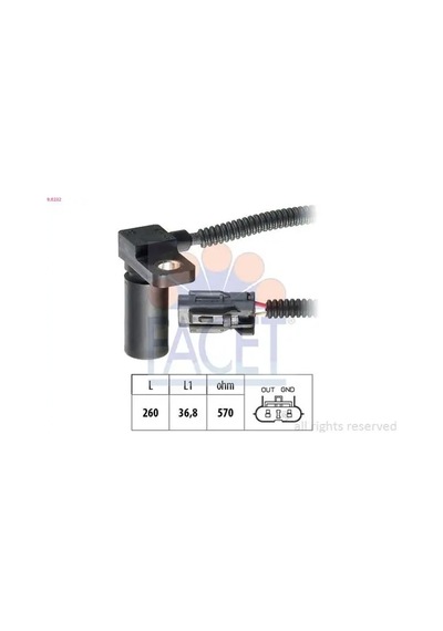Facet 90232 Devir Sensoru 001927321 Rs123cg