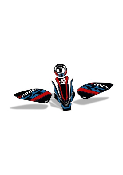 GP Kompozit BMW S 1000 RR 2019-2024 Uyumlu Tank Pad Seti Siyah