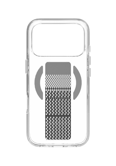 Piili Apple iPhone Uyumlu 17 Pro Steady Carbon Magsafe Kılıf Gri