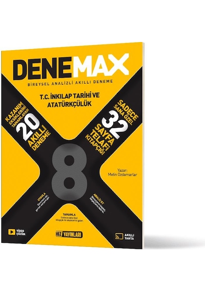 Denemax 8. Sınıf İnkilap Tarihi 20 Li Akıllı Deneme