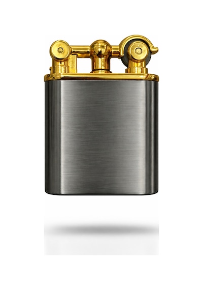 Premium Serisi Lüks Özel Tasarım Metal Gövde Vintage Çakmak-özel Çakmak Kutusu Gri