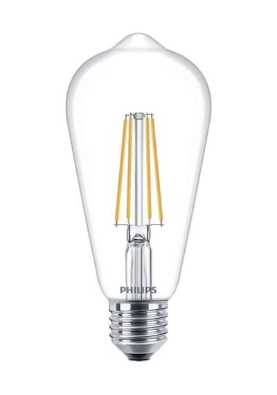 Corepro 7w 60w Replacement St64 Led Ampul, Kısılamaz, E27 Edison Vidası, Sıcak Beyaz 2700k, Şeffaf Cam Lamba Diğer