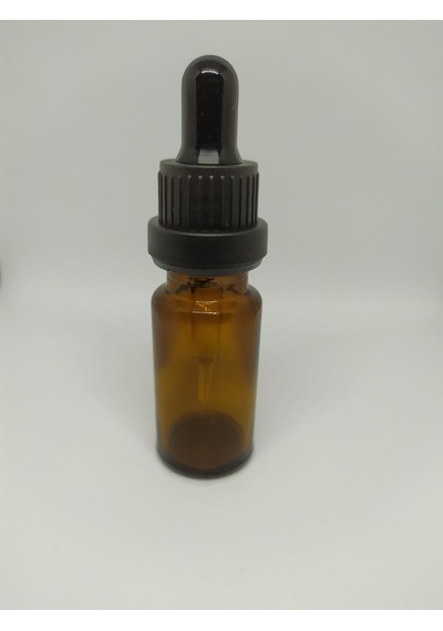10Ml Cam Amber Şişe İnce Cam Damlalıklı Kırılır Kapak(10 Adet)