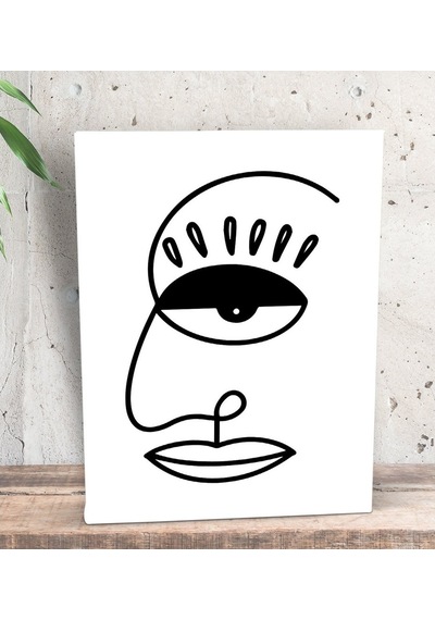 Bk Gift Picasso Style Tasarımlı Dekoratif Mini Kanvas Tablo 15X20 (551115785)