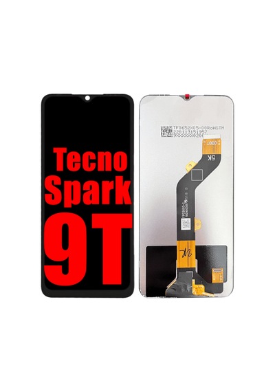 Tecno Spark 9t Lcd Ekran Dokunmatik Siyah Çıtasız