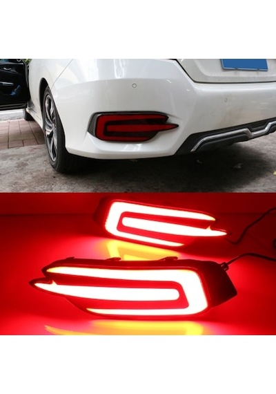 Honda Cıvıc Fc5 2016-2021 Uyumlu Arka Sıs E Dızayn