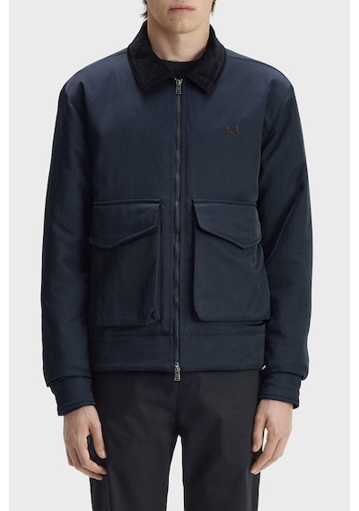 Fred Perry Regular Fit Kadife Yaka Mont Unisex Mont J3316 608 Lacivert
