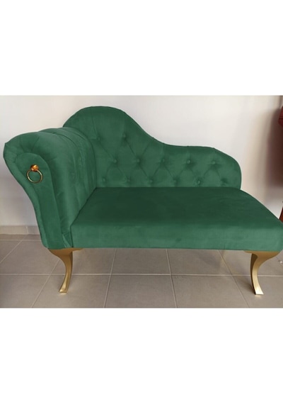 Modern Köşe Koltuğu Alda Josefin Puf Bench Yeşil