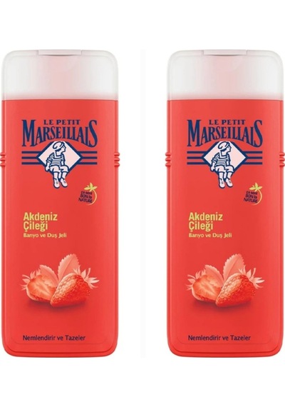 2 Adet Le Petit Marseillais Akdeniz Çileği Banyo Ve Duş Jeli 400ml Diğer