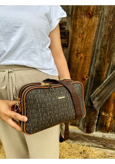 Just Polo Günlük Kombinlere Uygun Kadın Omuz Çantası 6011mh Kahve Camel
