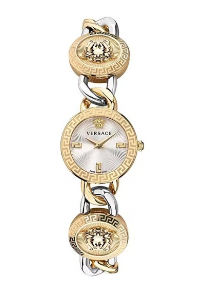 Versace Vrscve3c00122 Kadın Kol Saati Altın - Gri