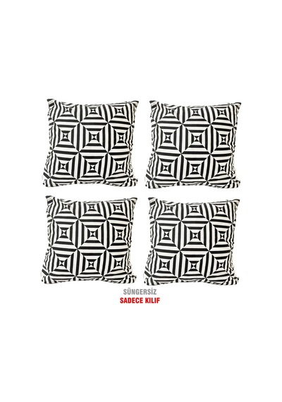 Kırlent Yastık Kılıfı Vip Yastık Kılıfı 4 Adet-43X43 Cm(Hipnoz) (525115922)