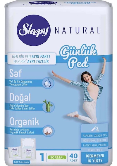 Sleepy Natural Günlük Ped Normal 40'lı