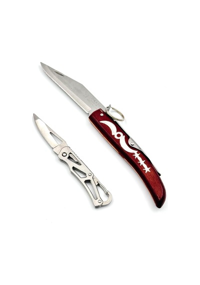 Halkalı Model 23 Cm Kamp Çakı Anahtarlık 13,5 Cm Çakı Çok Renkli