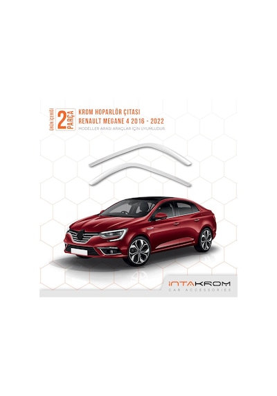 Renault Megane 4 Krom Hoparlör Çıtası 2 Parça 2016 - 2022 Hb-sd