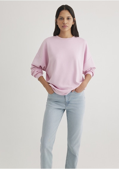 Mavi - Bisiklet Yaka Pembe Sweatshirt 168837-71117 Pembe