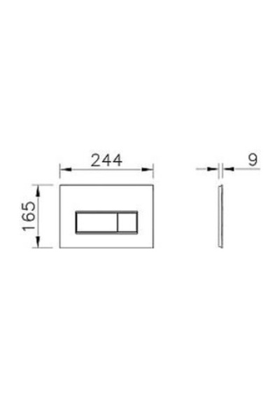 Vitra Root Square 740-2386 Kumanda Paneli Mat Gri