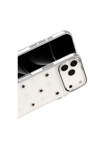 Newface Apple iPhone Uyumlu 17 Pro Max Fiyonk Desenli Kapak - Desen 7 Şeffaf Diğer