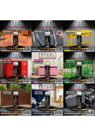 İst Steel Sprey Boya Kırmızı 200 Ml Kirmizi