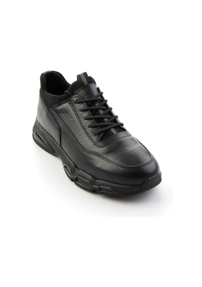 Bambi Siyah Napa Hakiki Deri Erkek Sneaker E01811906543