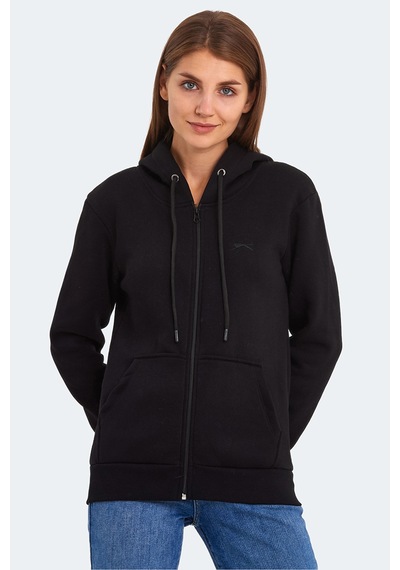 Slazenger Katya 2 Li Set Kadın Beyaz - Siyah Sweatshirt Beyaz - Siyah