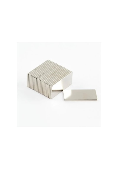 5 Adet 15x10x1.5 Mm Köşeli Neodyum Mıknatıs N35 Magnet Dayanıklı Nikel Kaplama Lisinya
