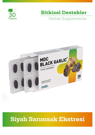 Mdc Black Garlic Siyah Sarımsak Eki Takviye Edici Gıda 30 Tablet